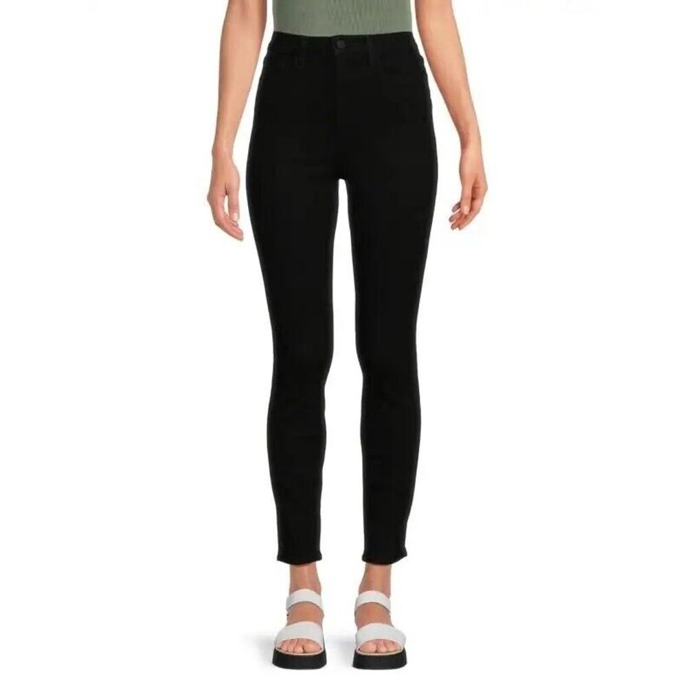 L’agence Women’s Monique Ultra-High Skinny Jeans Size 25 Jet Black Denim